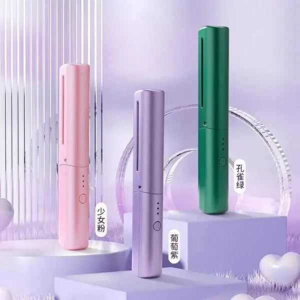 Wireless Hair Straightening Comb | Cordless Mini Hair Straightener Brush | Fast Heating Portable Hair Styler for Women